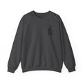 Crewneck Sweatshirt — "Expensive and Talks Back" Skeleton Graphic