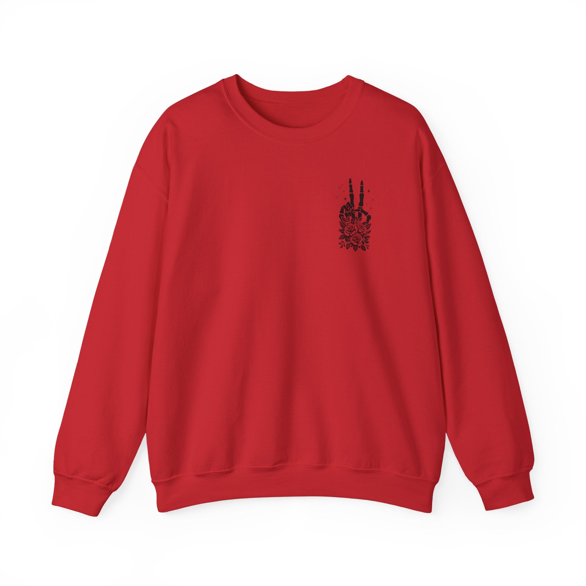 Crewneck Sweatshirt — "Expensive and Talks Back" Skeleton Graphic